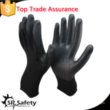 SRSAFETY 13/15g super foam nitrile with nylon and spandex knit liner glove/hand gloves